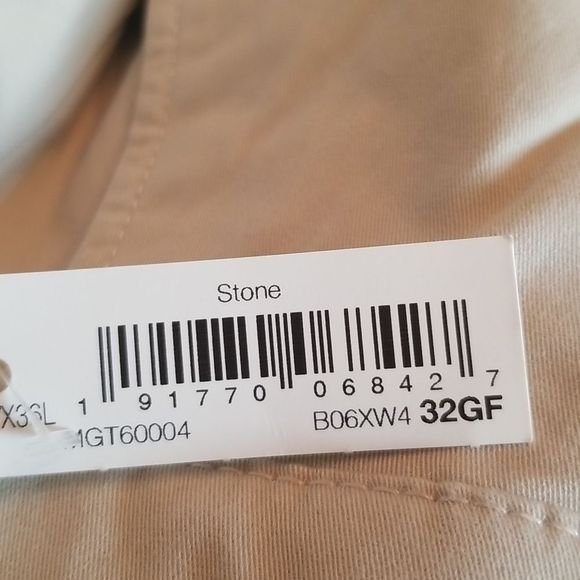 Good Threads Khaki Chino Pants Flat Front Slim Fit Stretch Stone NWT Sz. 32WX36L - Picture 9 of 9
